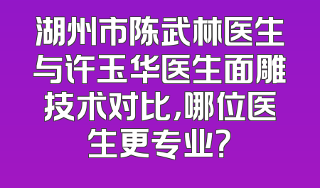 湖州市陈武林医生与许玉华医生面雕技术对比，哪位医生更专业？
