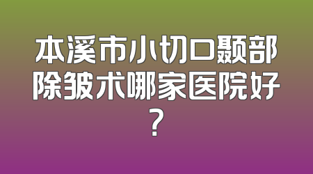 本溪市小切口颞部除皱术哪家医院好？