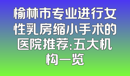 榆林市专业进行女性乳房缩小手术的医院推荐：五大机构一览