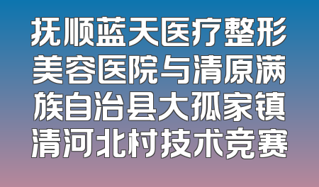抚顺蓝天医疗整形美容医院与清原满族自治县大孤家镇清河北村技术竞赛