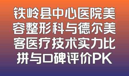 铁岭县中心医院美容整形科与德尔美客医疗技术实力比拼与口碑评价PK