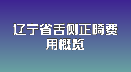 辽宁省舌侧正畸费用概览