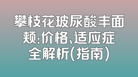 攀枝花玻尿酸丰面颊：价格、适应症全解析（指南）