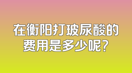 在衡阳打玻尿酸的费用是多少呢？