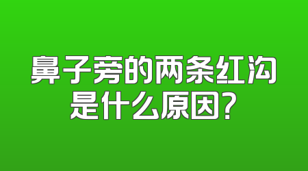 鼻子旁的两条红沟是什么原因？