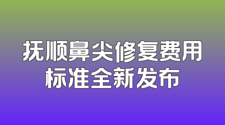 抚顺鼻尖修复费用标准全新发布