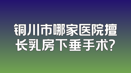 铜川市哪家医院擅长乳房下垂手术？