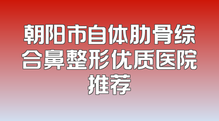 朝阳市自体肋骨综合鼻整形优质医院推荐