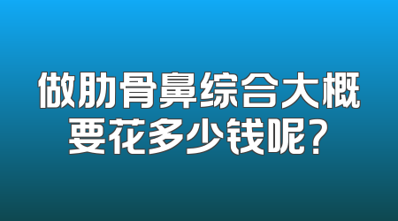做肋骨鼻综合大概要花多少钱呢？