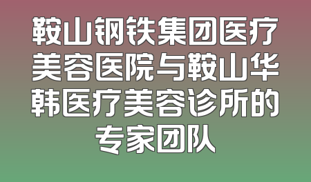 鞍山钢铁集团医疗美容医院与鞍山华韩医疗美容诊所的专家团队