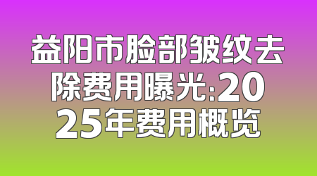 益阳市脸部皱纹去除费用曝光：2025年费用概览