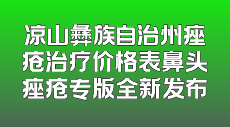 凉山彝族自治州痤疮治疗价格表鼻头痤疮专版全新发布