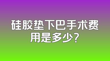 硅胶垫下巴手术费用是多少？