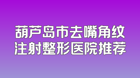 葫芦岛市去嘴角纹注射整形医院推荐