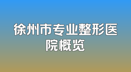 徐州市专业整形医院概览