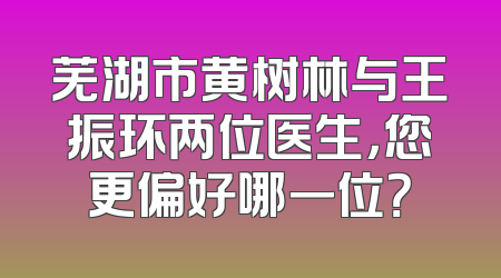 芜湖市黄树林与王振环两位医生，您更偏好哪一位？