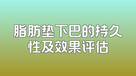 脂肪垫下巴的持久性及效果评估