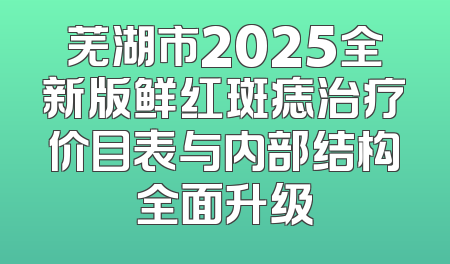 芜湖市2025全新版鲜红斑痣治疗价目表与内部结构全面升级