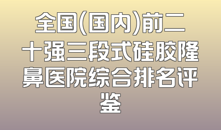 全国（国内）前二十强三段式硅胶隆鼻医院综合排名评鉴