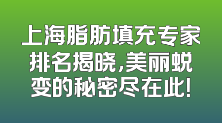 上海脂肪填充专家排名揭晓，美丽蜕变的秘密尽在此！
