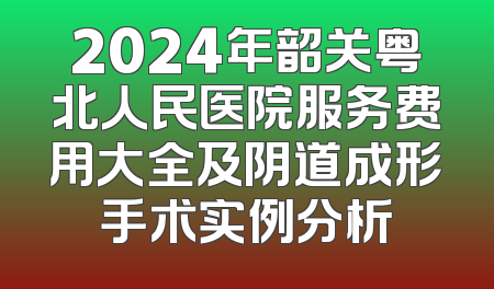2024年韶关粤北人民医院服务费用大全及阴道成形手术实例分析