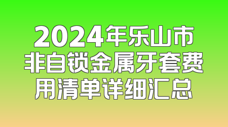 2024年乐山市非自锁金属牙套费用清单详细汇总