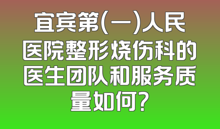 宜宾第（一）人民医院整形烧伤科的医生团队和服务质量如何？
