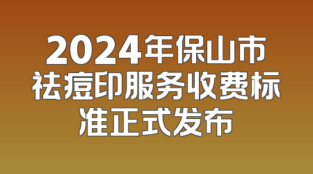 2024年保山市祛痘印服务收费标准正式发布