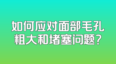 如何应对面部毛孔粗大和堵塞问题？