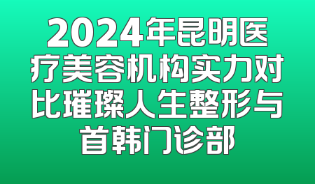 2024年昆明医疗美容机构实力对比璀璨人生整形与首韩门诊部