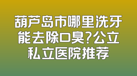 葫芦岛市哪里洗牙能去除口臭？公立私立医院推荐