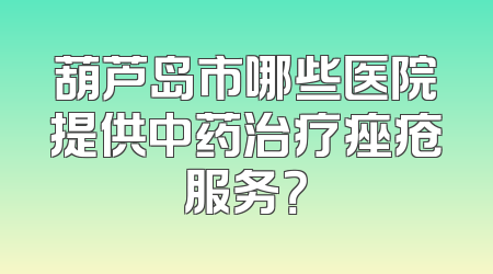 葫芦岛市哪些医院提供中药治疗痤疮服务？