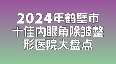 2024年鹤壁市十佳内眼角除皱整形医院大盘点