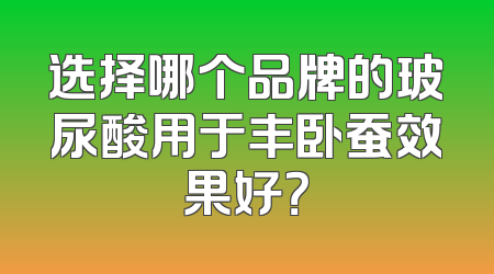 选择哪个品牌的玻尿酸用于丰卧蚕效果好？