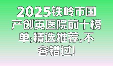 2025铁岭市国产创英医院前十榜单：精选推荐，不容错过！