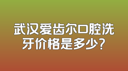 武汉爱齿尔口腔洗牙价格是多少？