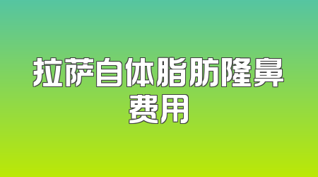 拉萨自体脂肪隆鼻费用