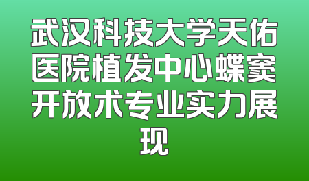 武汉科技大学天佑医院植发中心蝶窦开放术专业实力展现
