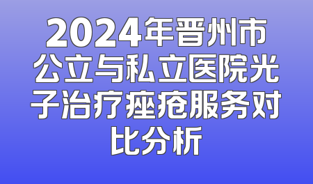 2024年晋州市公立与私立医院光子治疗痤疮服务对比分析