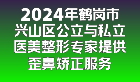 2024年鹤岗市兴山区公立与私立医美整形专家提供歪鼻矫正服务