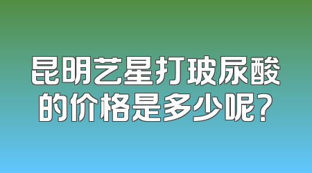 昆明艺星打玻尿酸的价格是多少呢？