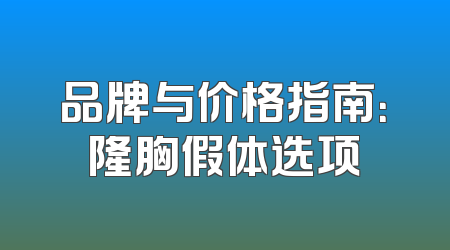 品牌与价格指南：隆胸假体选项
