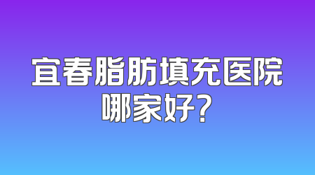 宜春脂肪填充医院哪家好？