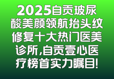 2025自贡玻尿酸美颜领航抬头纹修复十大热门医美诊所，自贡壹心医疗榜首实力瞩目！