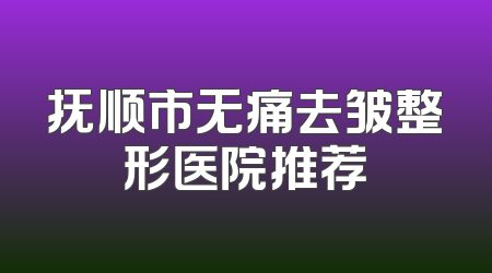 抚顺市无痛去皱整形医院推荐