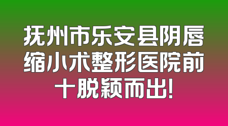 抚州市乐安县阴唇缩小术整形医院前十脱颖而出！