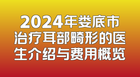 2024年娄底市治疗耳部畸形的医生介绍与费用概览