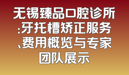 无锡臻品口腔诊所：牙托槽矫正服务、费用概览与专家团队展示
