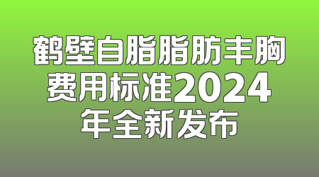 鹤壁自脂脂肪丰胸费用标准2024年全新发布