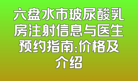 六盘水市玻尿酸乳房注射信息与医生预约指南：价格及介绍